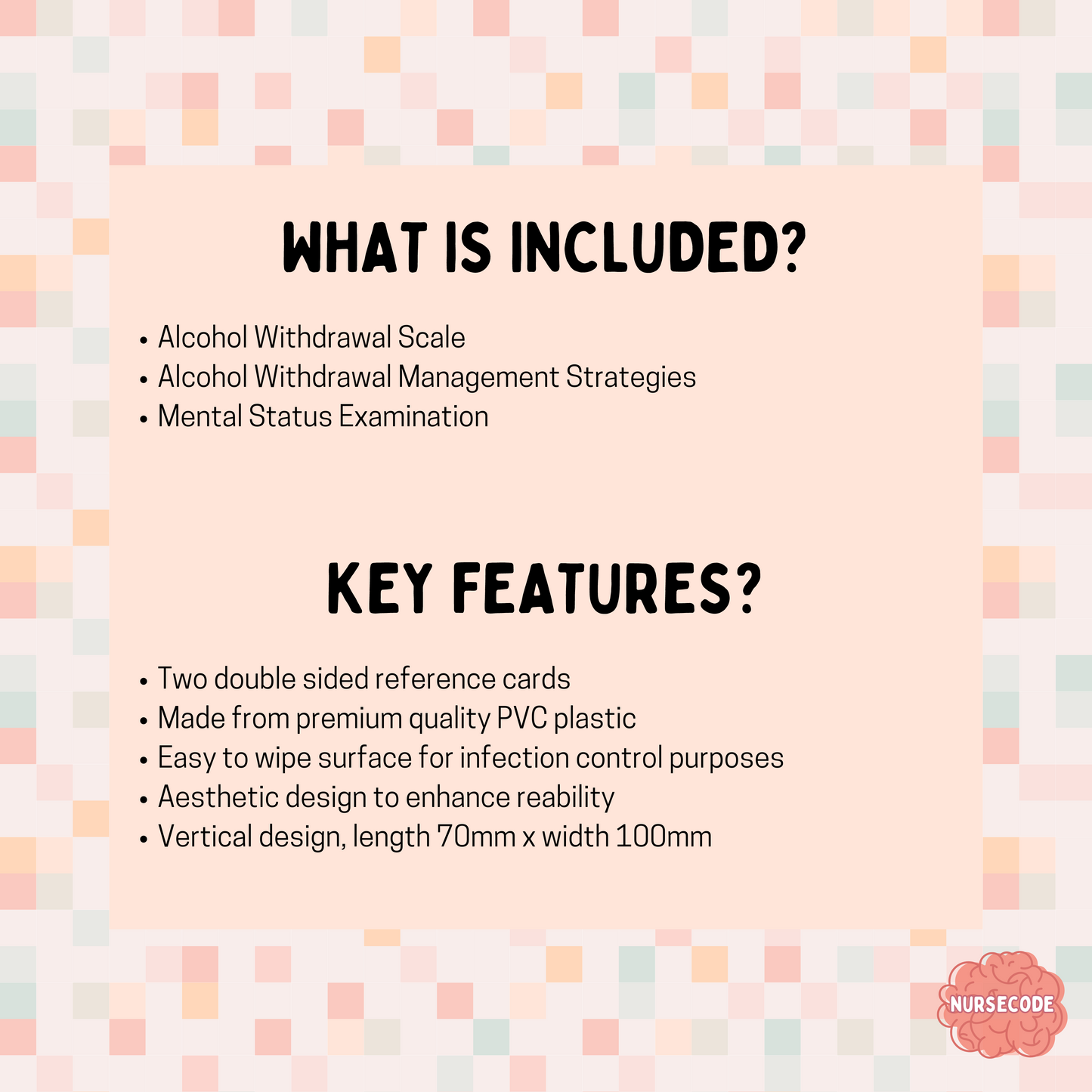Psychiatric Nursing Reference Card Bundle