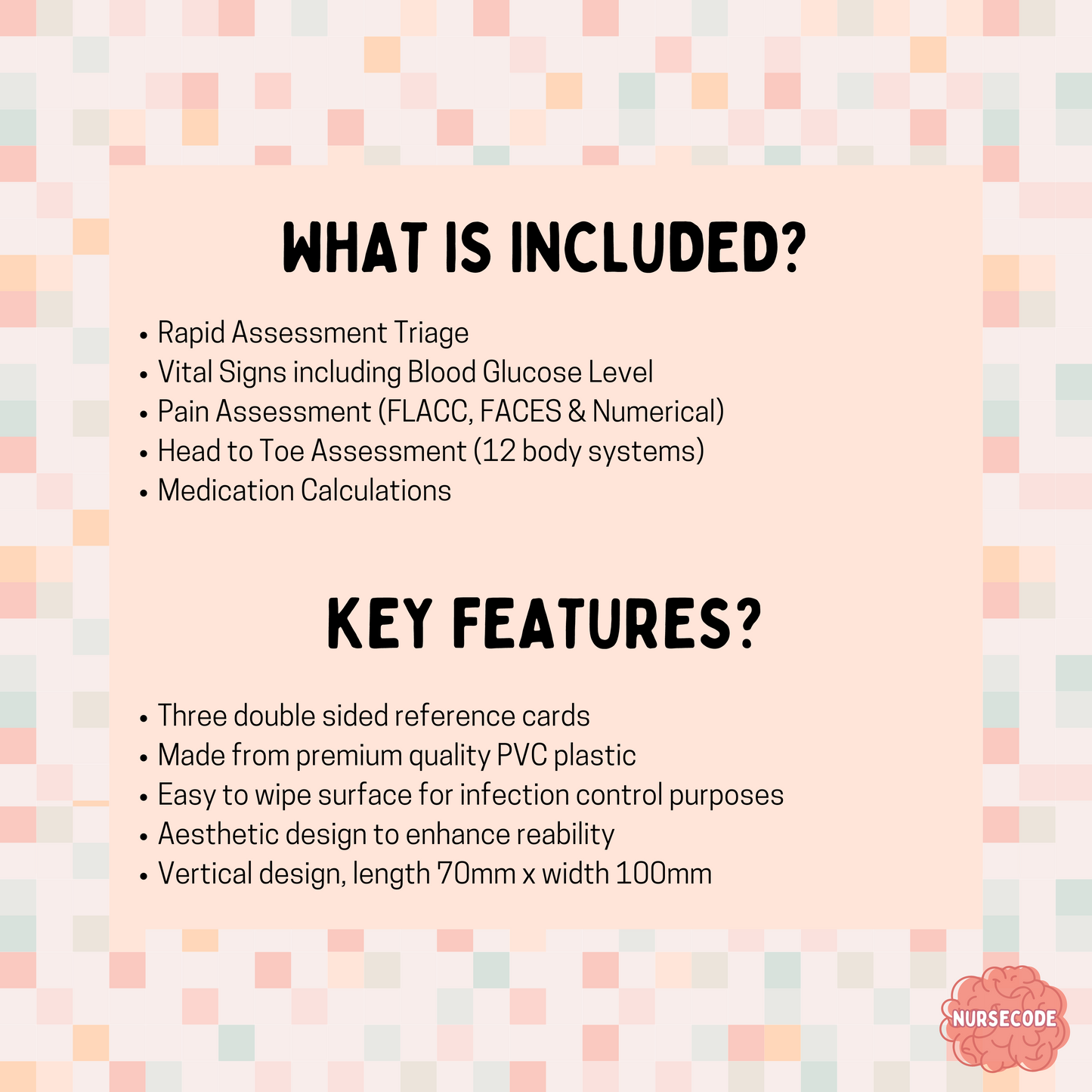 Paediatric Nursing Reference Card Bundle
