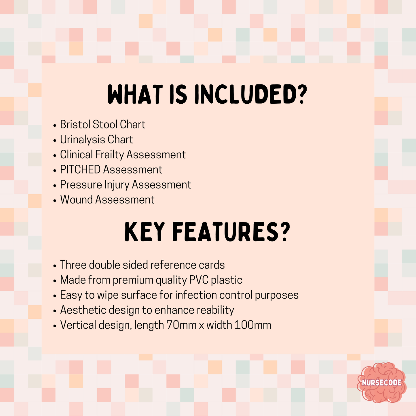 Geriatric Nursing Reference Card Bundle