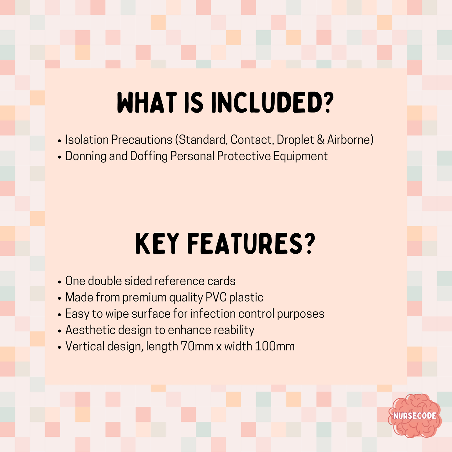 Isolation Precautions & Protective Equipment Nursing Reference Card