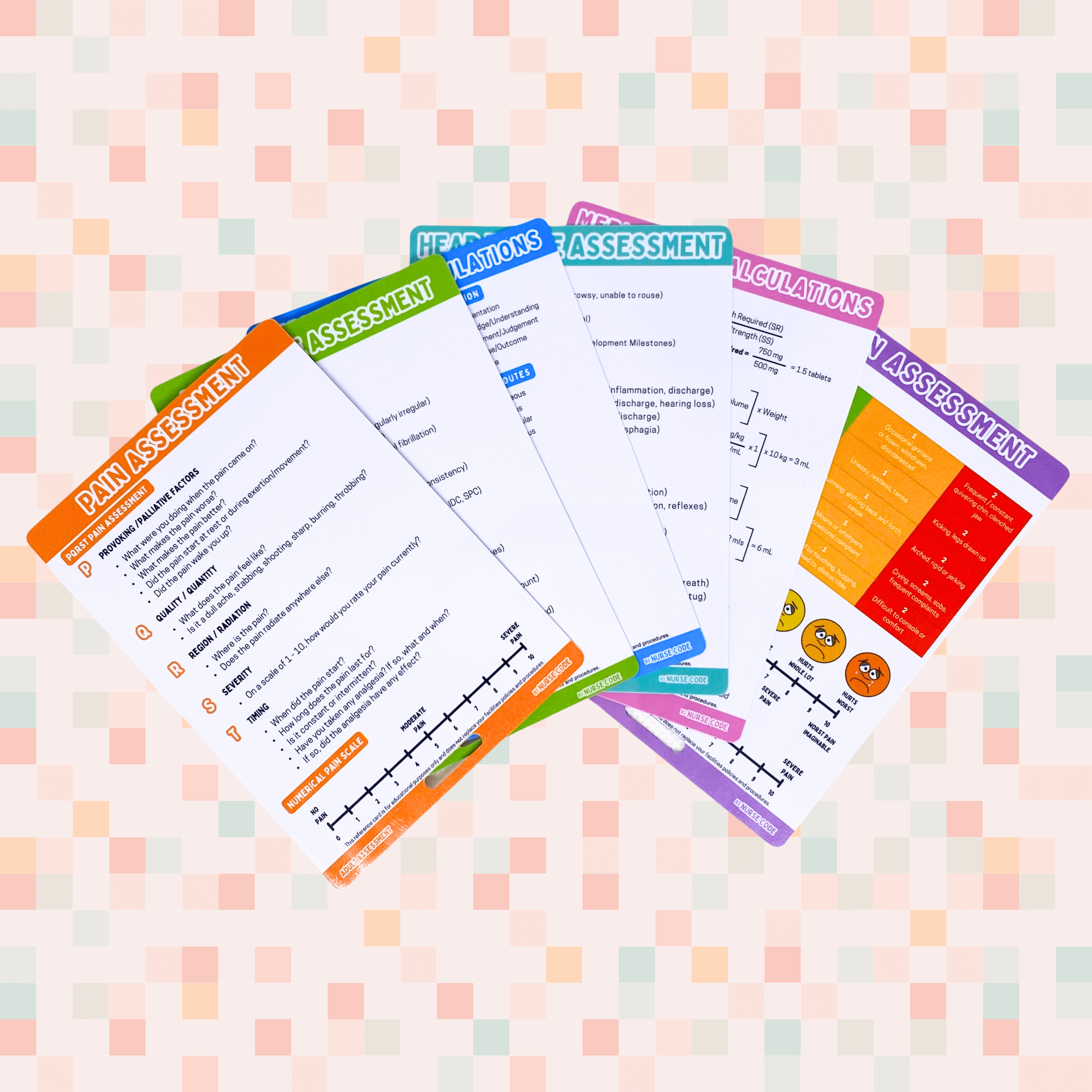 Reference Card Example Nursing Reference Cards Australia | Pocket Clinical Guides – Nurse Code