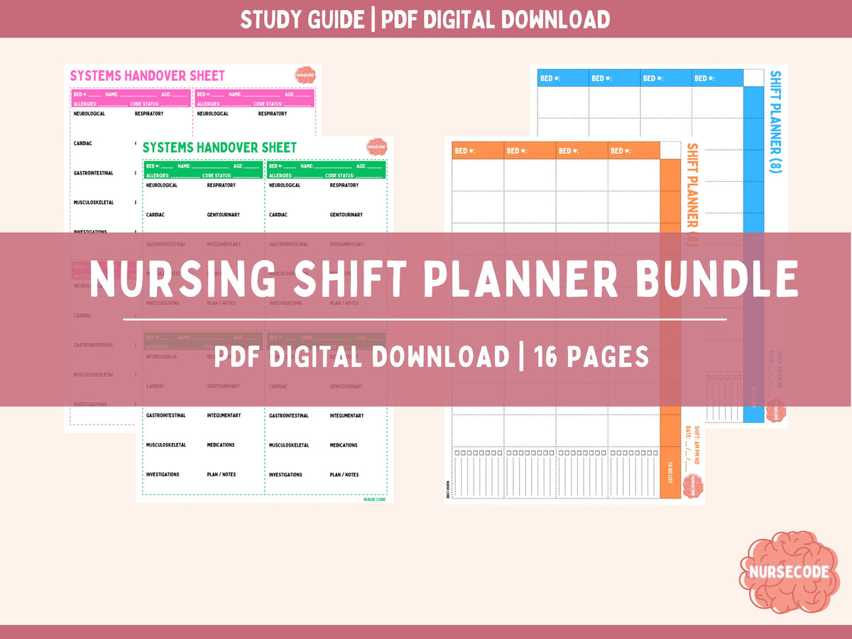 Nursing Shift Planner Bundle