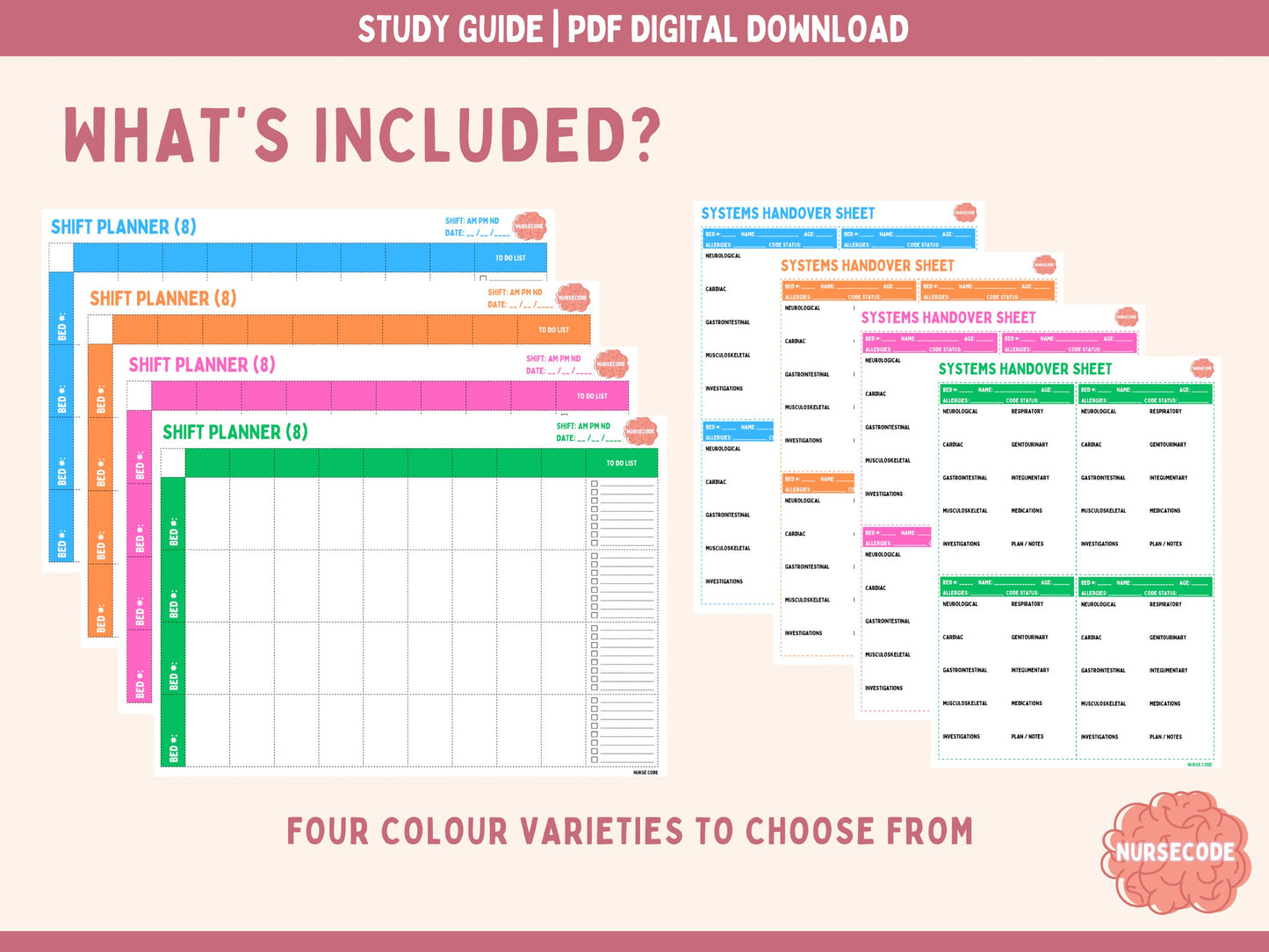 Nursing Shift Planner Bundle