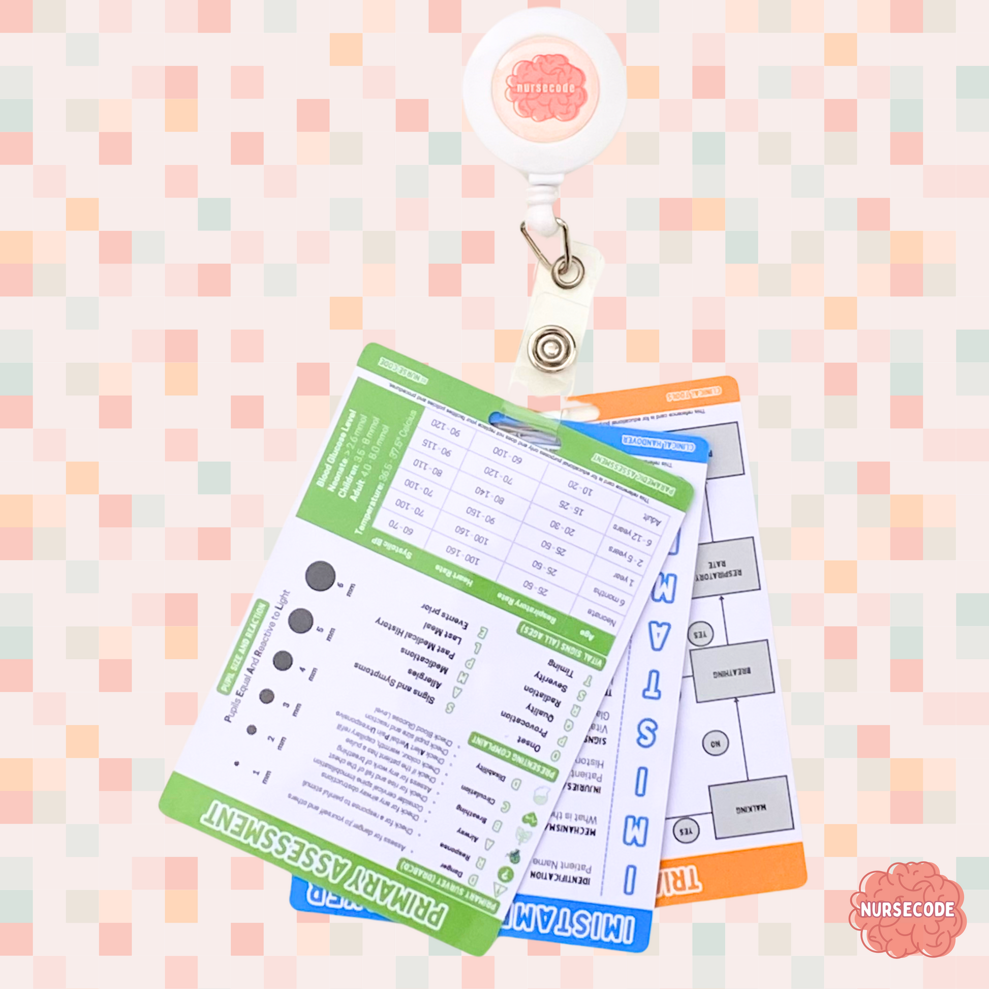 Emergency Paramedic Essentials Reference Card Bundle – Nurse Code